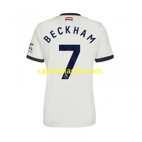 Camisolas de futebol Manchester United Beckham 7 Equipamento 3ª 2024/25 Manga Curta